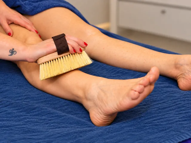 Sofia Beauty and Spa’da Dry Brushing uygulaması.