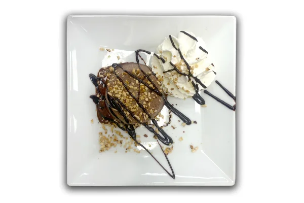 Soufflé al cioccolato e panna